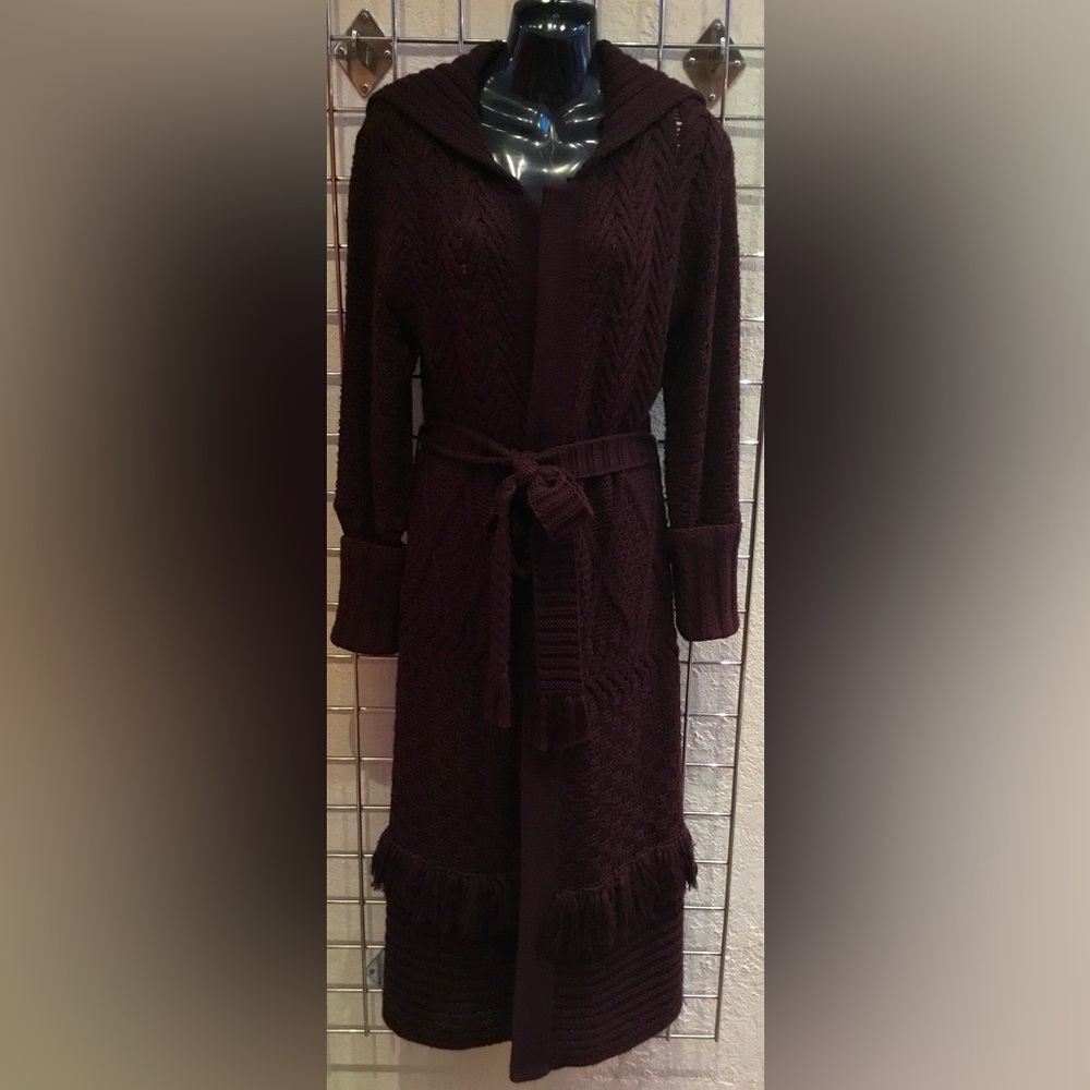 MAJE women’s long sweater coat